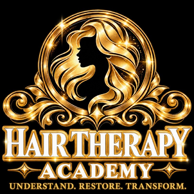 Hair Therapy Academy brand identity created by Sykes Unlimited