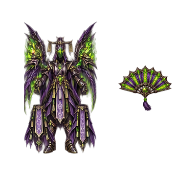MIR Forever Taoist: original Eclipse armour with matching fan