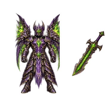 MIR Forever Warrior: original Eclipse armour with matching sword